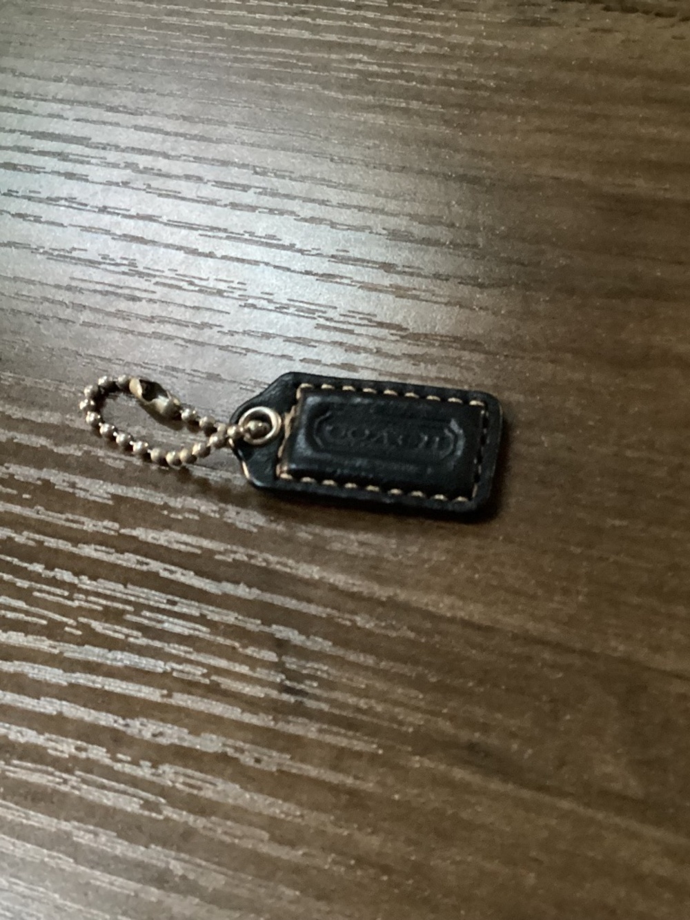 Coach Leather Bag Tag Hang Tag